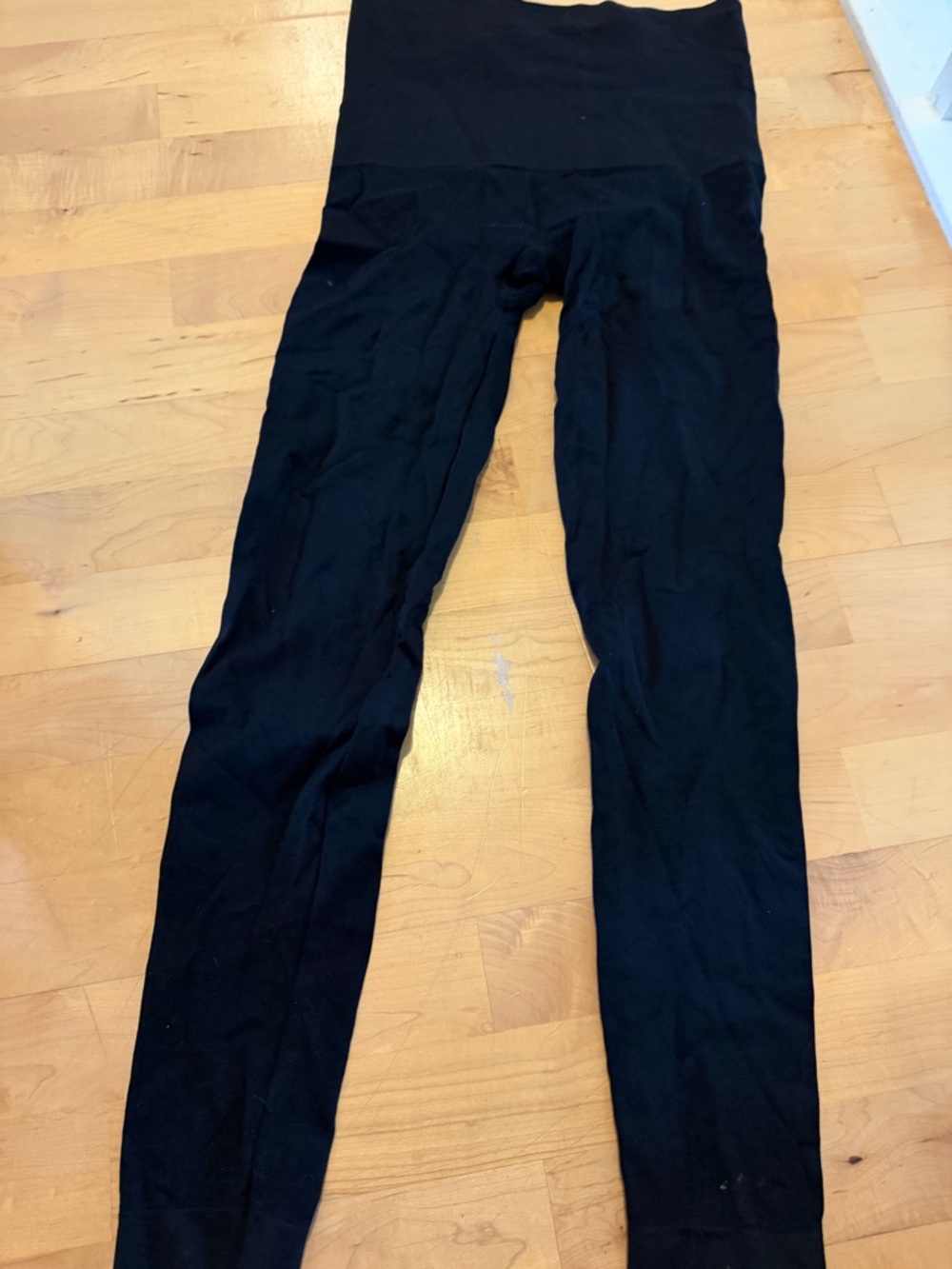 Women's Maternity Black High-Waist Leggings